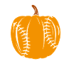 Halloween Baseball Pumpkin