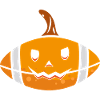 Halloween Football Pumpkin