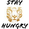 Stay Hungry black/gold
