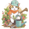 Kido the gardener cat