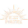 Stay Positive in orange
