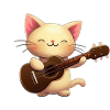 Musizierende Katze