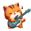 Musizierende Katze