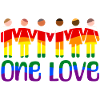 One love rainbow pride outfit