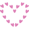 Cœur de cœur rose