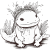 Kouak the axolotl