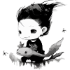 Miki et son axolotl