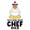 cooles Huhn Chef Spruch