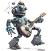 Robot with guitar