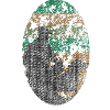 Silhouettes of dog and master