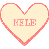 Nele Nome Nome Pink Sugar Heart