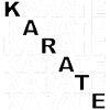 Lettrage karaté - sport