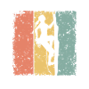 Frauen Klettern retro