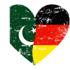 Pakistan Germany Flag Heart