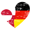 Greenland Germany Flag Heart