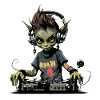 Fille korrigan DJ