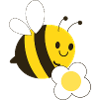 Bee with flower