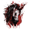 Gruseliges Einhorn