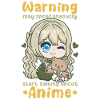 Warning May Spontaneously Talking Anime