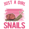 Schnecken Mädchen Snail Girl