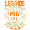 1971 May Birthday Legend