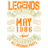 1986 May Birthday Legend
