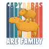 Capybaras are Family retro