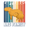 Capybaras sind Familie
