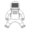 Astronaut motif
