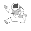 Astronaut motif
