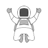 Astronaut motif