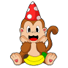 Chapeau de fête de singe