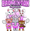 Badminton Squad Cute Animals Shuttlecock