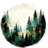 Forêt de sapins