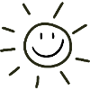 Sonne mit lächeln