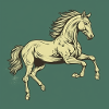 Retro Pferd