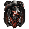 Dachshund cowboy
