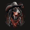 Dachshund cowboy