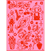 Design plants in pink/red