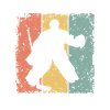 Ice-hockey goalie retro