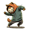 DancingCatInHoodie