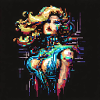 Techno-Babe [Pixelkunst]