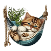 Cat in a Hammock