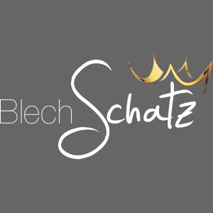 BlechSchatz - weißes Logo