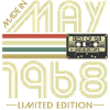 Mai 1968 Anniversaire Cadeau rétro