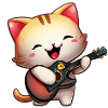 Guitariste de chat