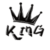 Crown with King lettering