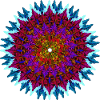 Mandala Red-Turquoise