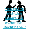 recht haben