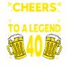 Mænd øl fødselsdag sjov 40 år gammel øl elsker